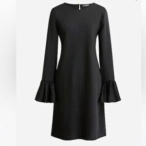 NWT J. Crew Winter Garden Dress Black Sz 2
